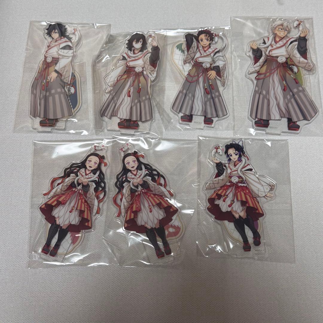 鬼滅の刃 干支 2025 巳年 アクリルスタンド 悲鳴嶼なし 7点新品、♥