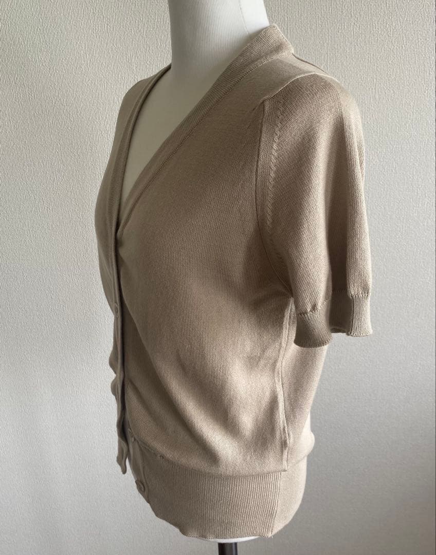 ジョンスメドレーJOHN SMEDLEYニットカーディガンS3794FベージュS ジョンスメドレーJOHN SMEDLEYニットカーディガンS3794FベージュS