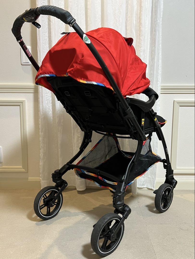 美品 Pigeon ランフィ RA9 アイリーレッド A型 ベビーカー ピジョン