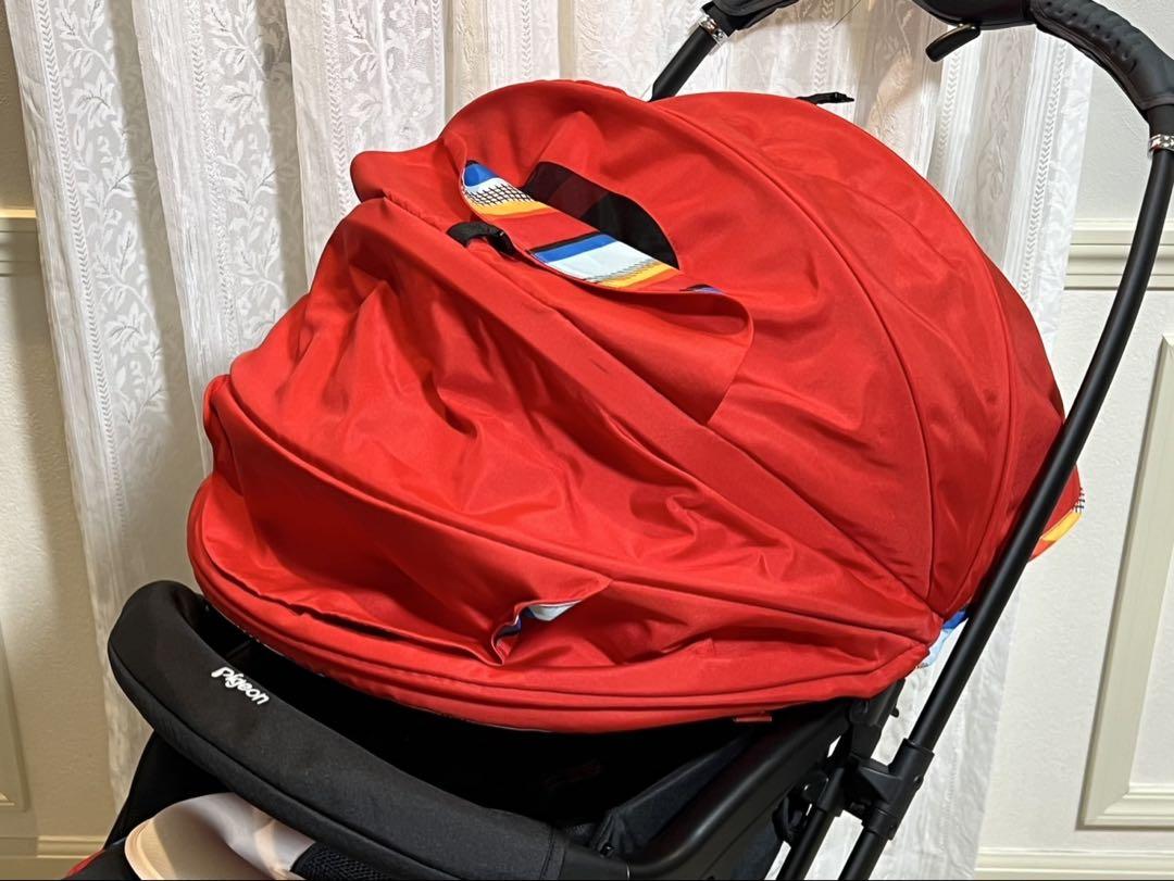 美品 Pigeon ランフィ RA9 アイリーレッド A型 ベビーカー ピジョン