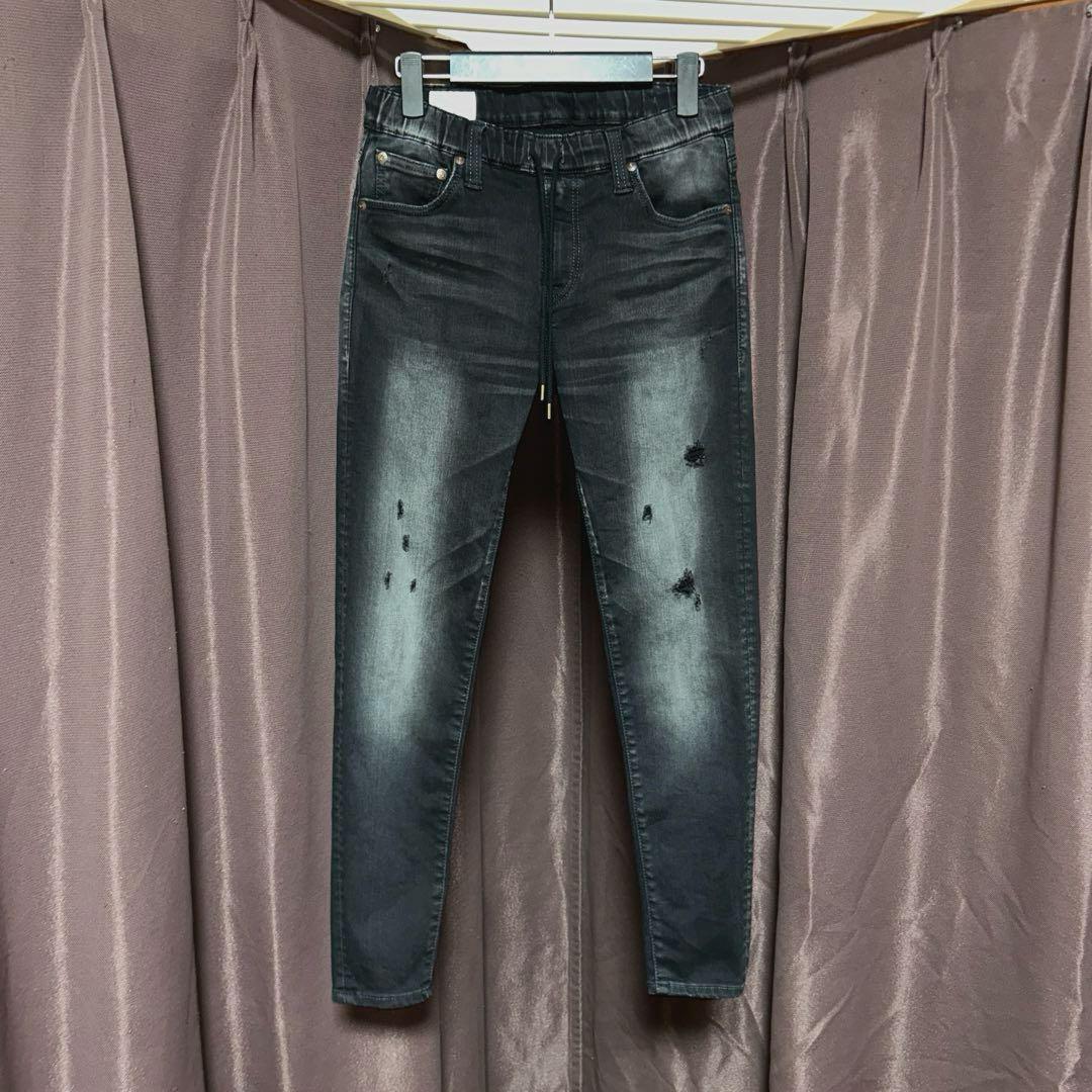 綺麗美品　BIG JOHN テーパードデニムジョガーパンツ　ハイパワーストレッチ