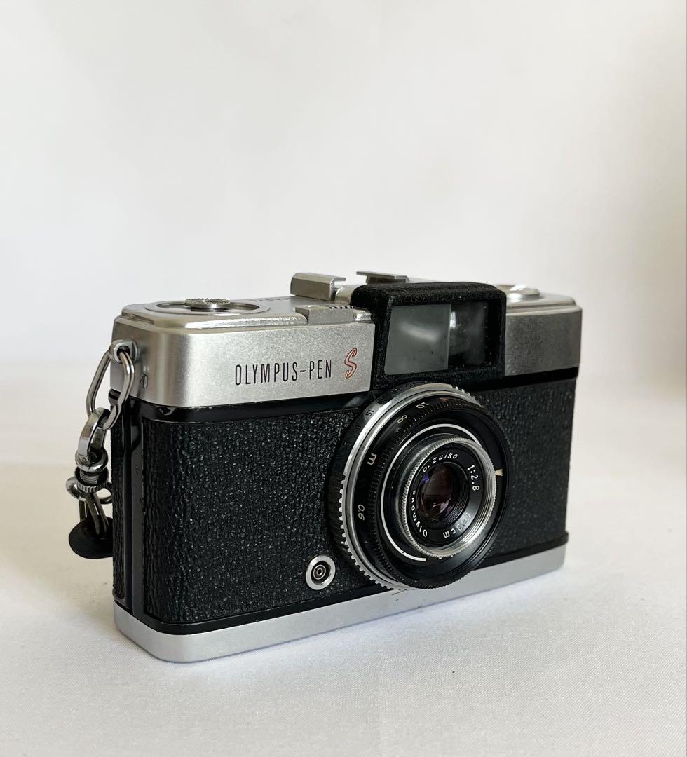 【完動品】◉希少フィルター付OLYMPUS PEN Sフィルムカメラ動作確認済み