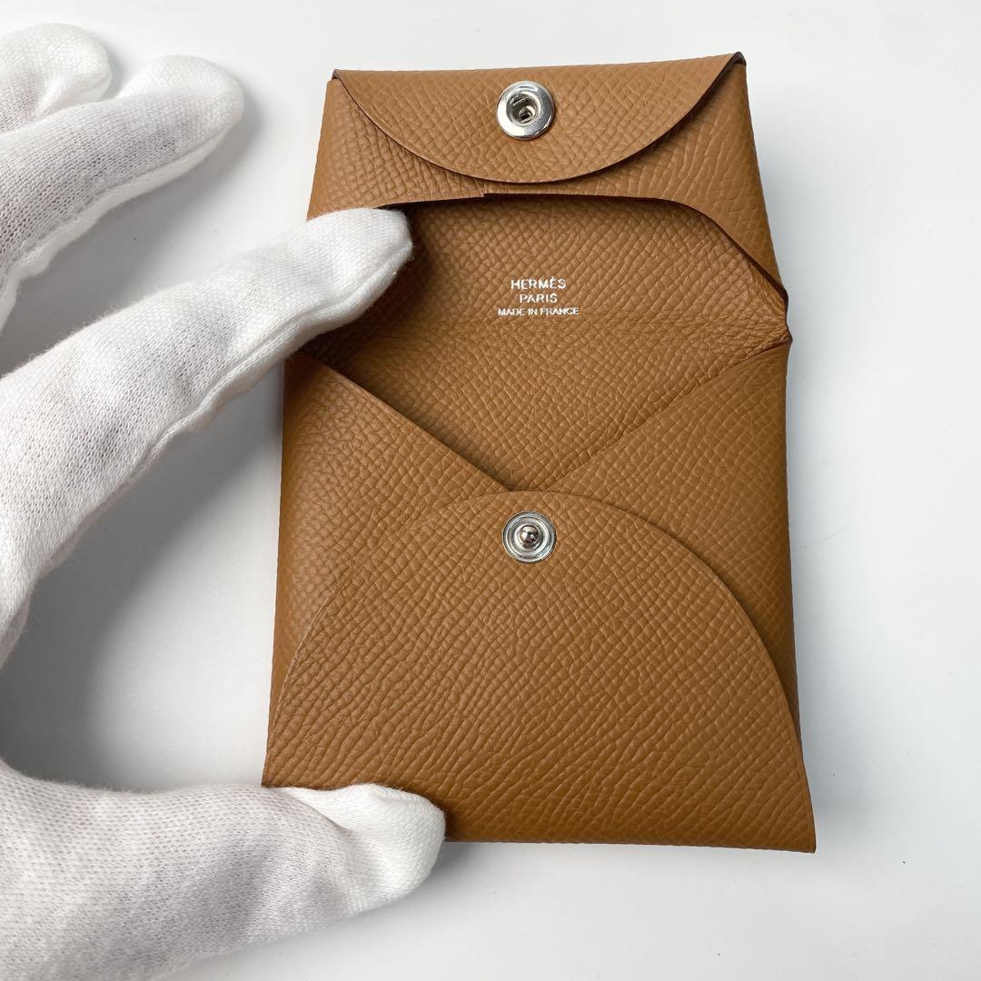 HERMES エルメス　バスティア　ゴールド　未使用 エルメス バスティア ゴールド ヴォーエプソン ユニセックス