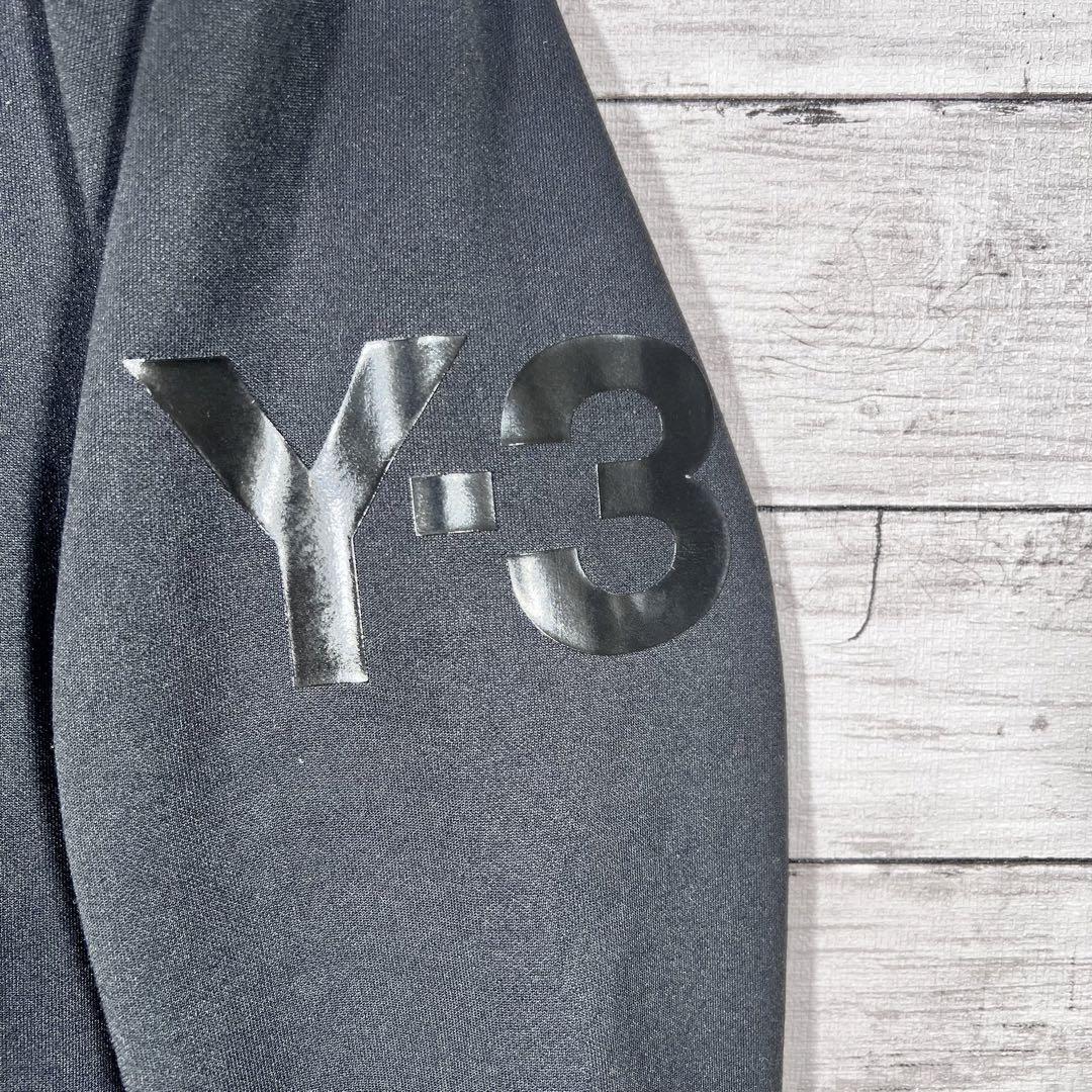 『Y-3』　トラックジャケット　アームロゴ　人気　ハイネック　ブラック　【S】