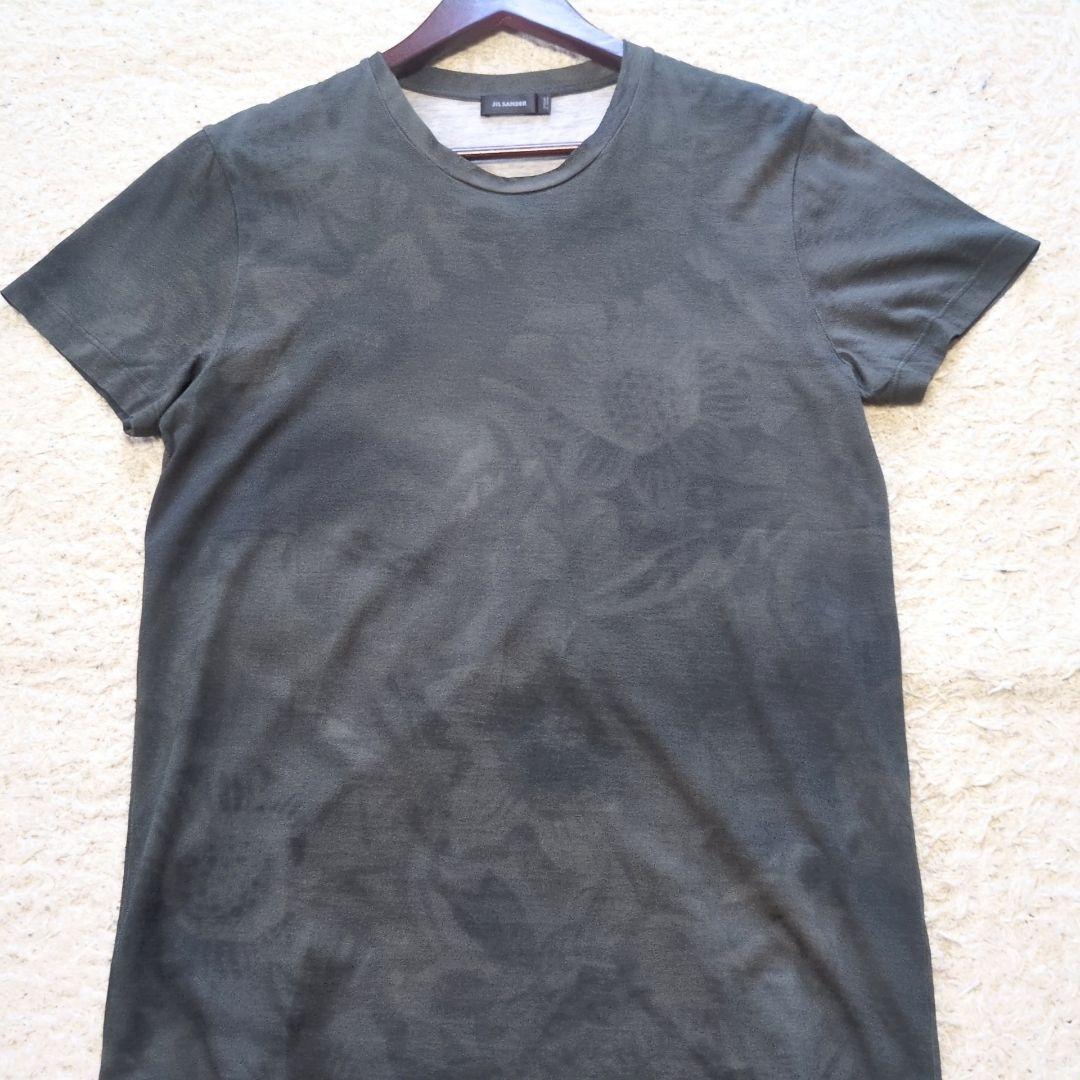 値下げ中7-67【美品】JIL SANDER ジルサンダー 　花柄 Tシャツ