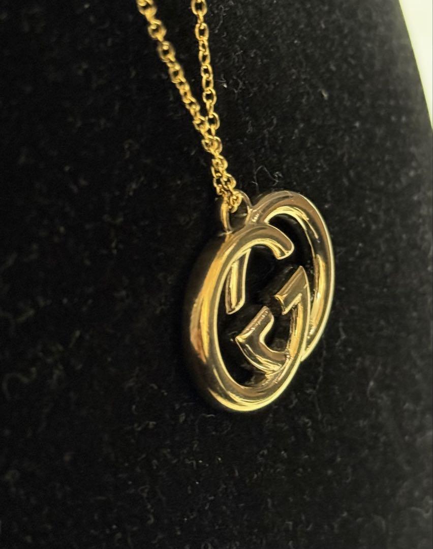 極上美品‼️ GUCCI GGロゴ チャームネックレス【確実正規品】
