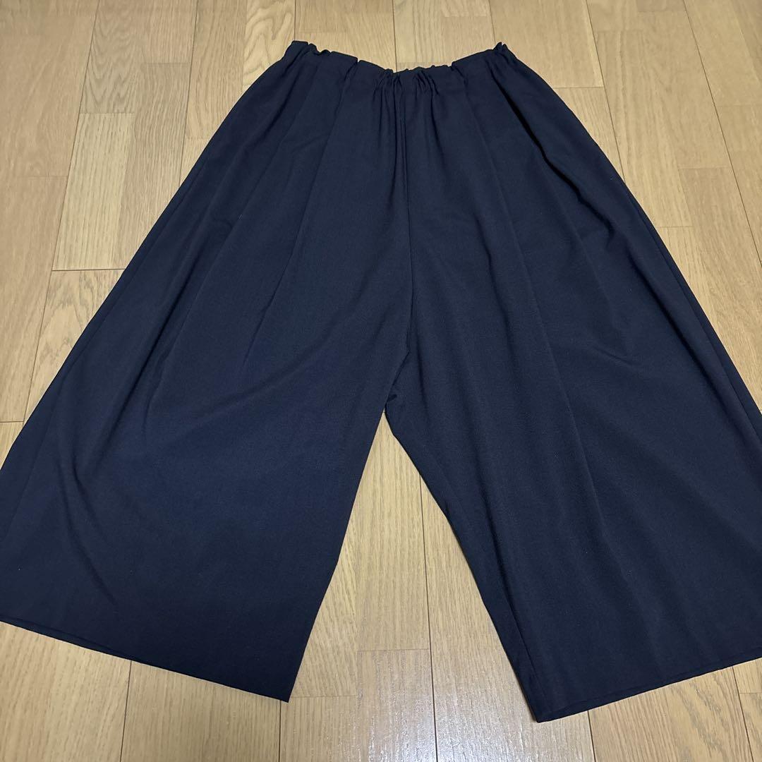 【pas de calais】キレイめガウチョ✴︎ネイビー✴︎美品