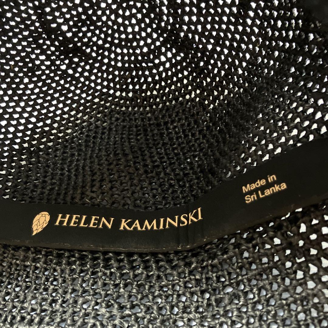 HELEN KAMINSKI ブラック　レディースラフィアハット