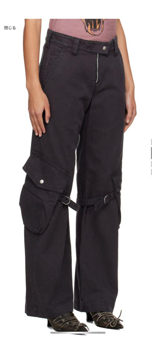 acne studios カーゴパンツ ブラック 36 定価10万