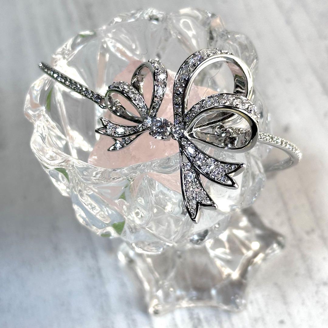美品✨ SWAROVSKI スワロフスキー Volta  リボン バングルブレス