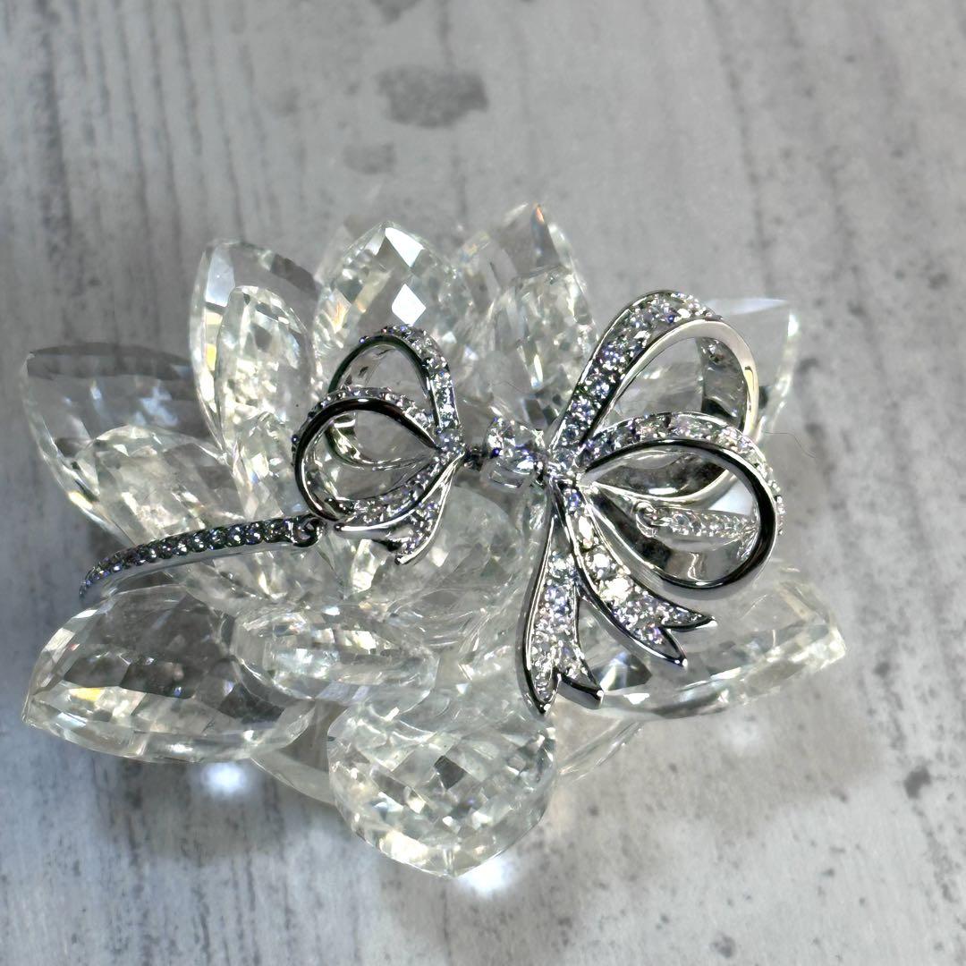美品✨ SWAROVSKI スワロフスキー Volta  リボン バングルブレス