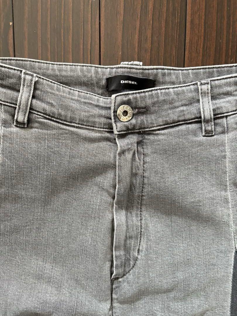 Diesel グレー ワイドレッグデニム