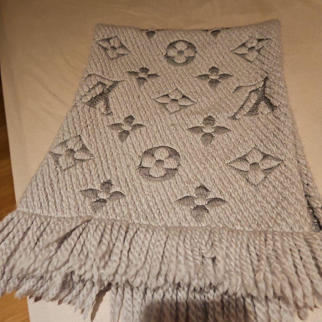 Louis Vuitton グレー マフラー ウール