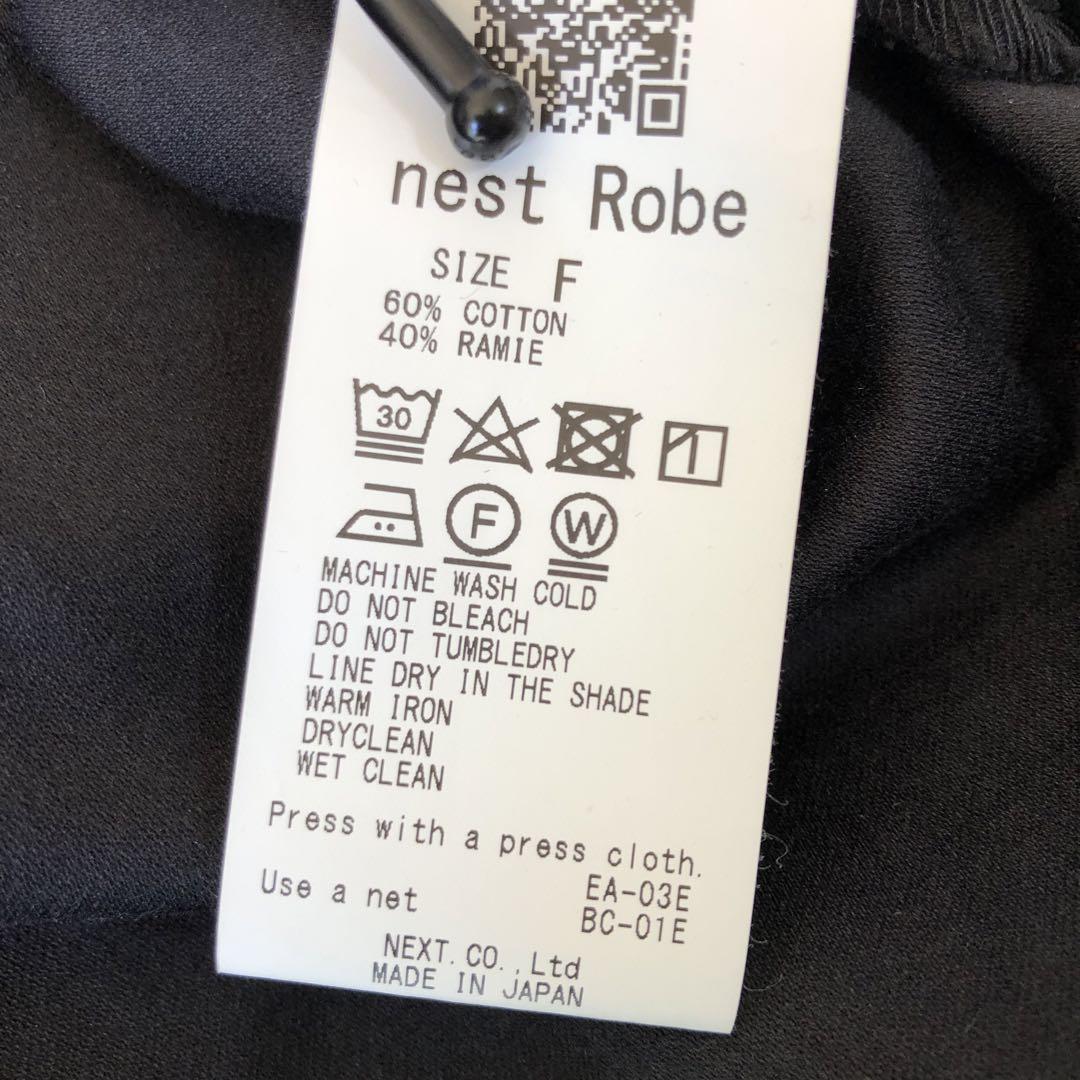 robe コットンラミーバックサテン2WAYワンピース