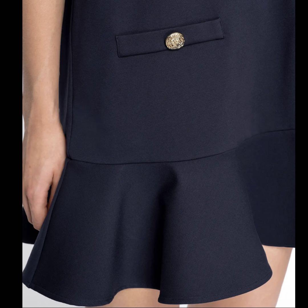 新品☆サタデイクラブ ワンピース L 紺色 ネイビー ZARA ザラ