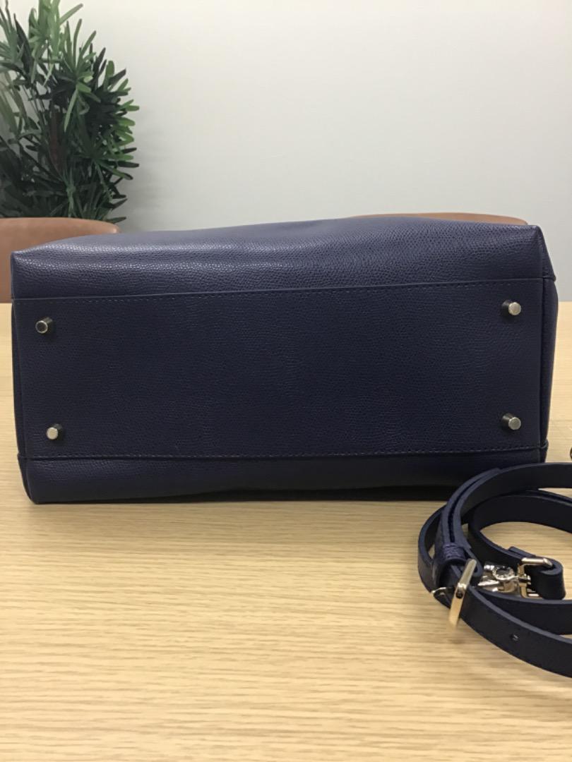【OY】フルラ FURLA パイパー レザーネイビー ショルダー 2way