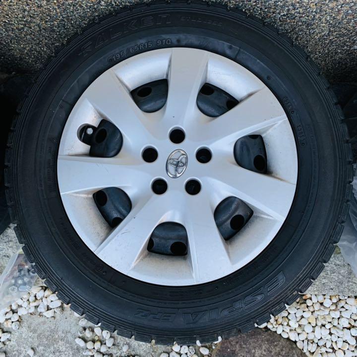 人気SALE送料無料 195 中古スタッドレススチールセット プリウス uw5Vt-m92439410774 65R15 トヨタ純正 低価送料無料