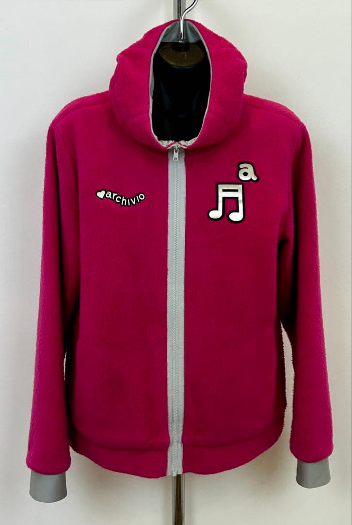 ★【archivio】アルチビオ もこもこブルゾン ピンク 40 L 裏付 必見
