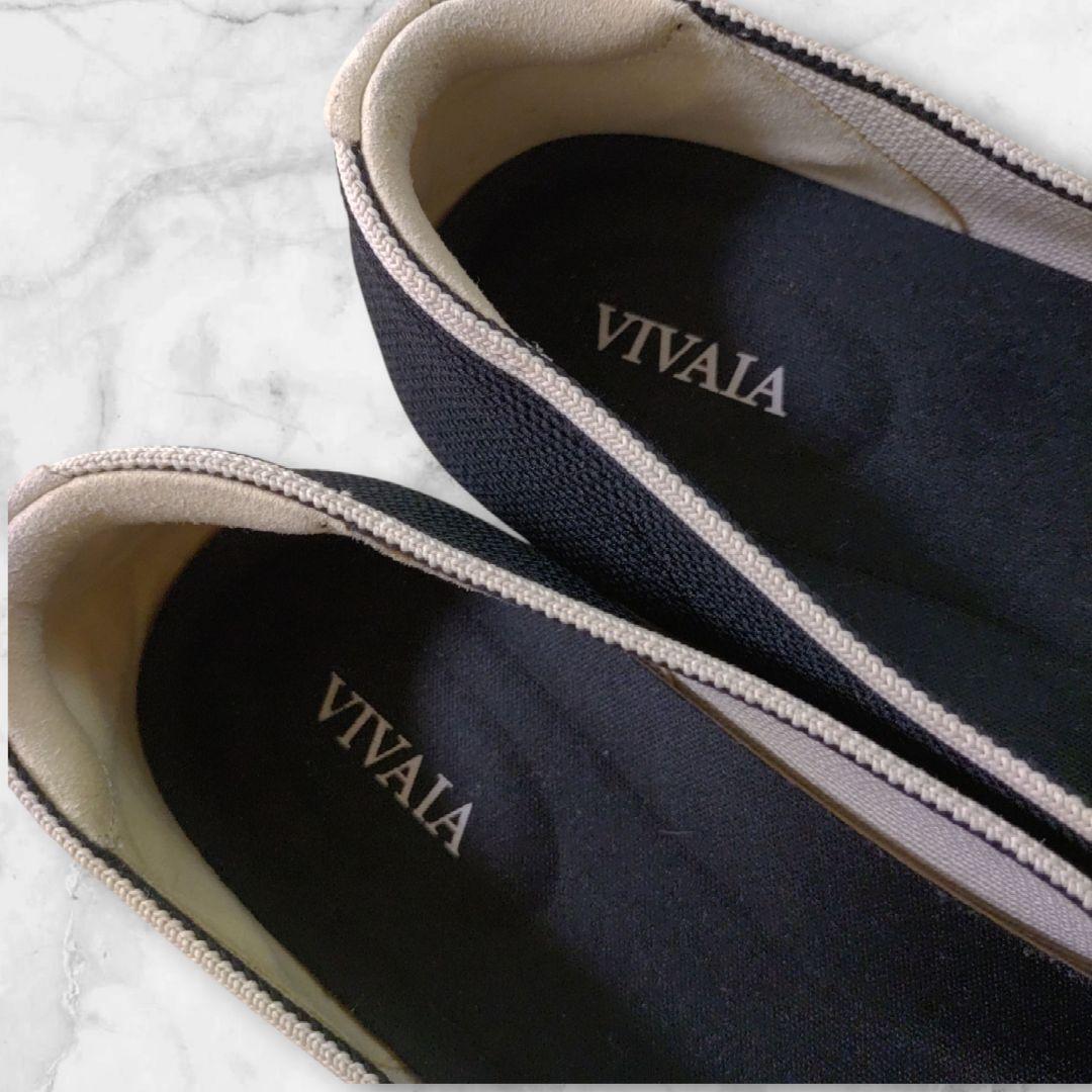 【極美品】VIVAIA Michelle ポインテッドトゥ リボン付きローファー 【極美品】VIVAIA Michelle ポインテッドトゥ リボン付きローファー