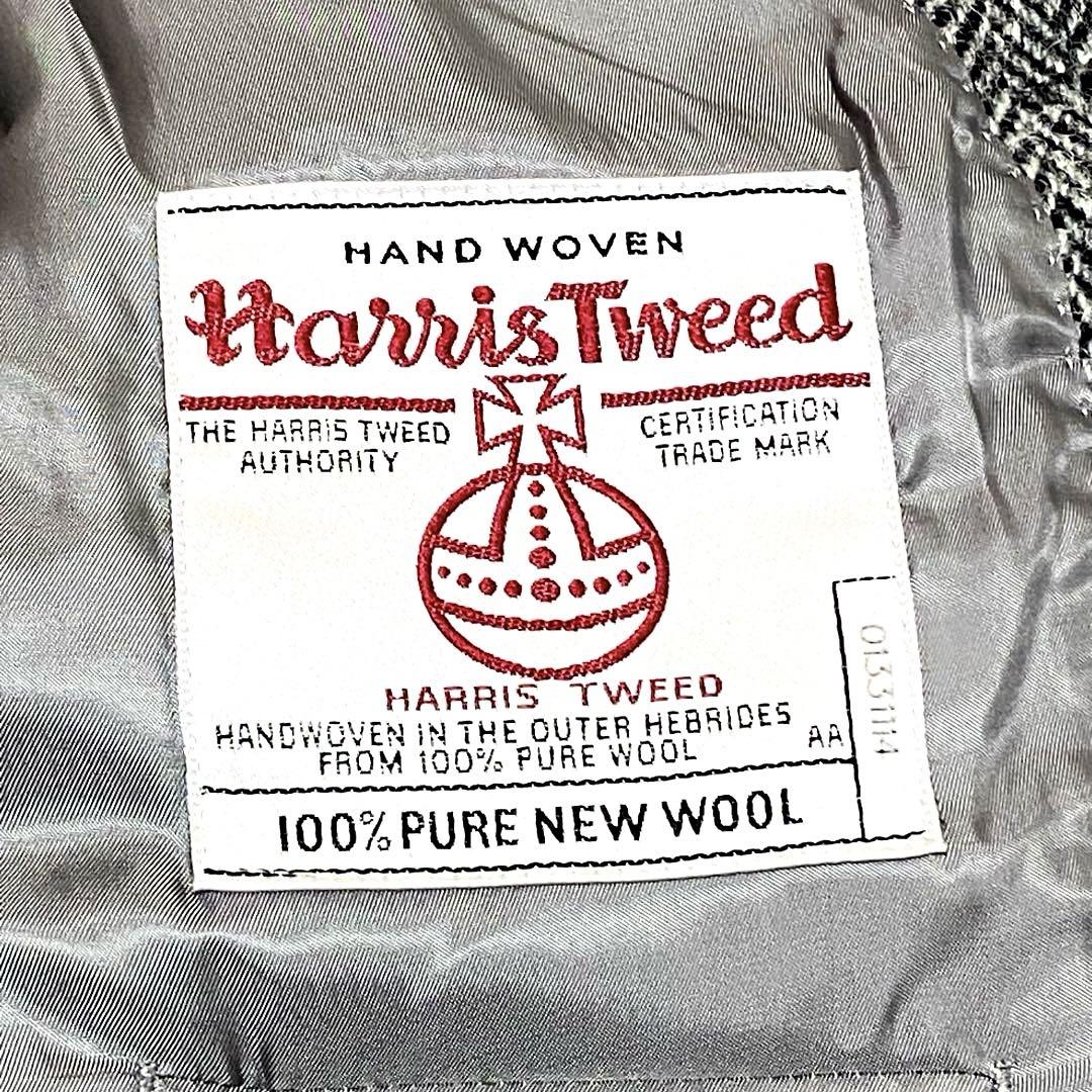 Harris Tweed ジャケット ヘリンボーン 灰 くるみボタン 日本製 S - メルカリ