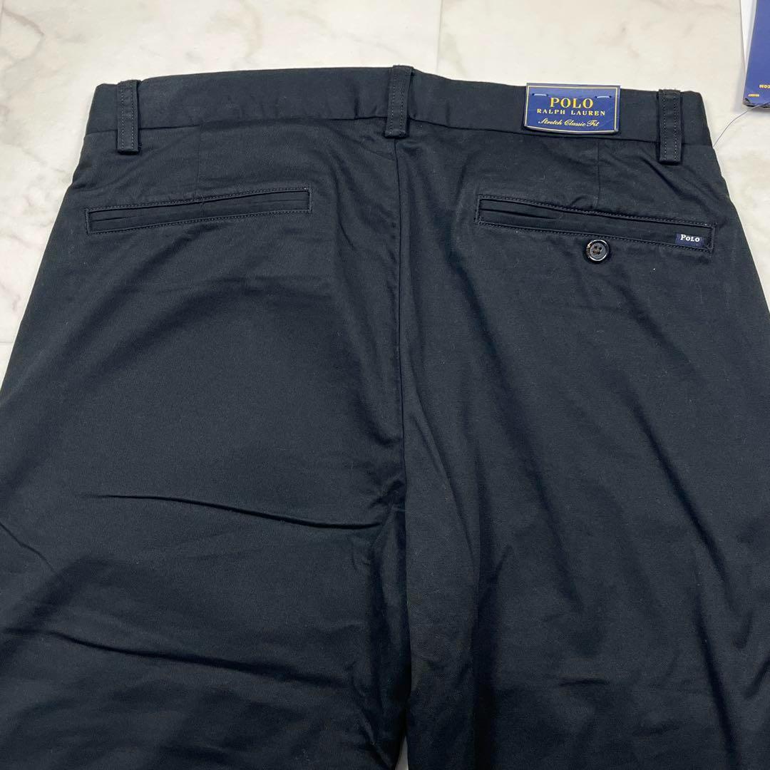 【新品】ポロラルフローレン　チノパン　ブラック　ストレッチクラシックフィット　1