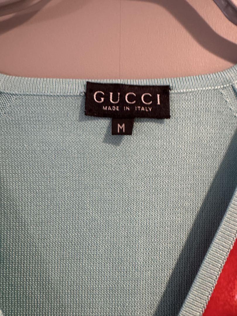 GUCCI フルーツプリント サマーニット M クリーニング済 GUCCI フルーツプリント サマーニット M クリーニング済