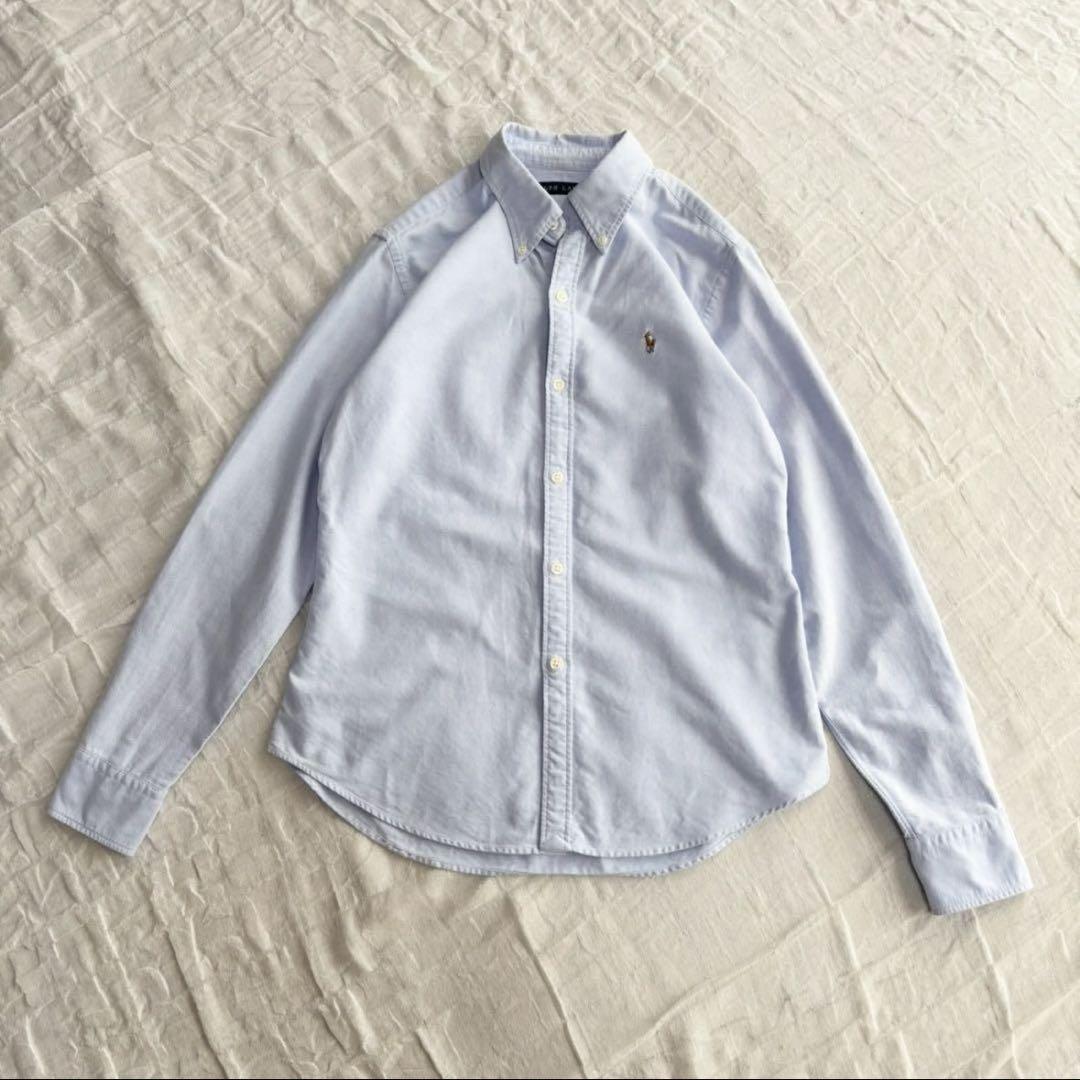 美品】 ラルフローレン オックスフォードシャツ ブラウス ロゴ