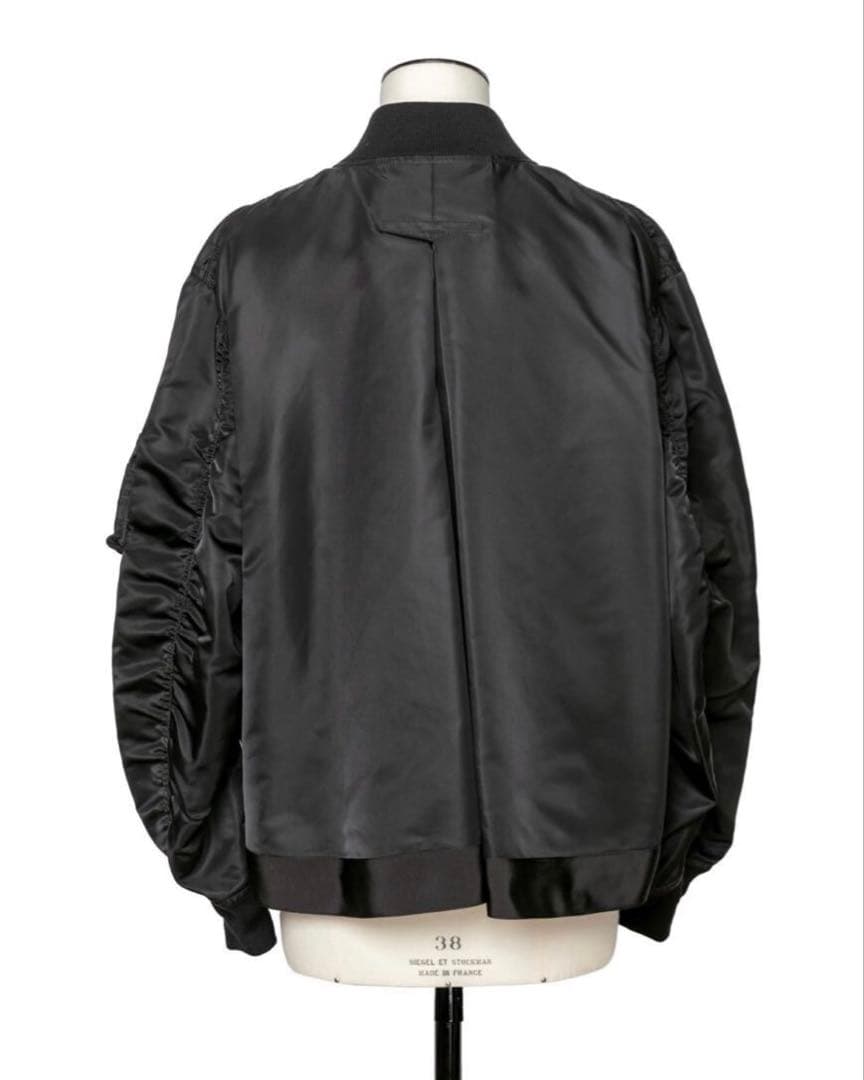 ブラック MA-1ブルゾンサイズ1 24aw Sacai サカイ定番品番