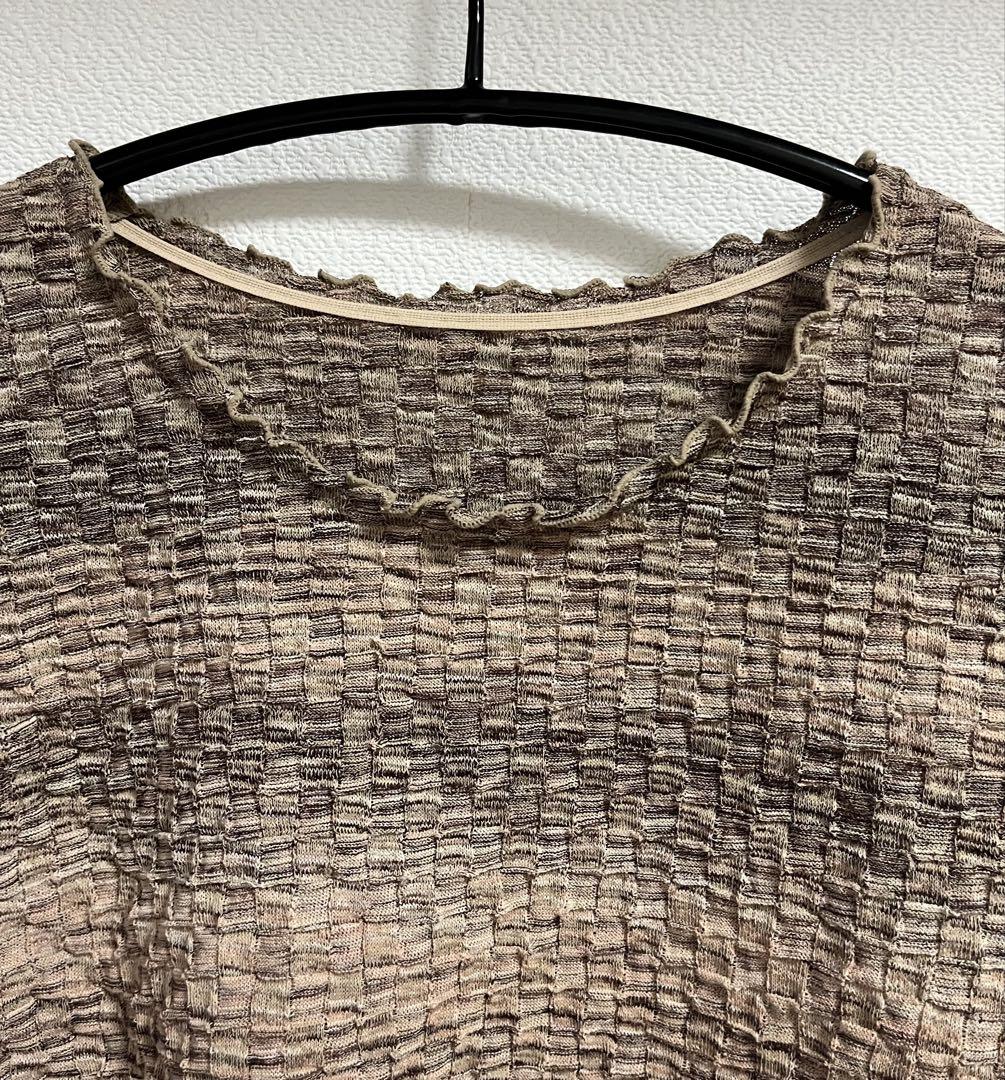 注目ショップ・ブランドのギフト ⭐︎Saint Joie M ブラウン系 デザイントップス 半袖 サンジョア トップス