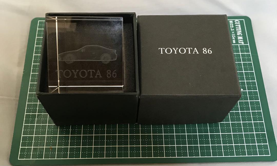 【非売品】トヨタ TOYOTA86 3Dペーパーウェイト外箱あり TOYOTA 86 3Dクリスタル（トヨタ TOYOTA 86 3Dクリスタル
