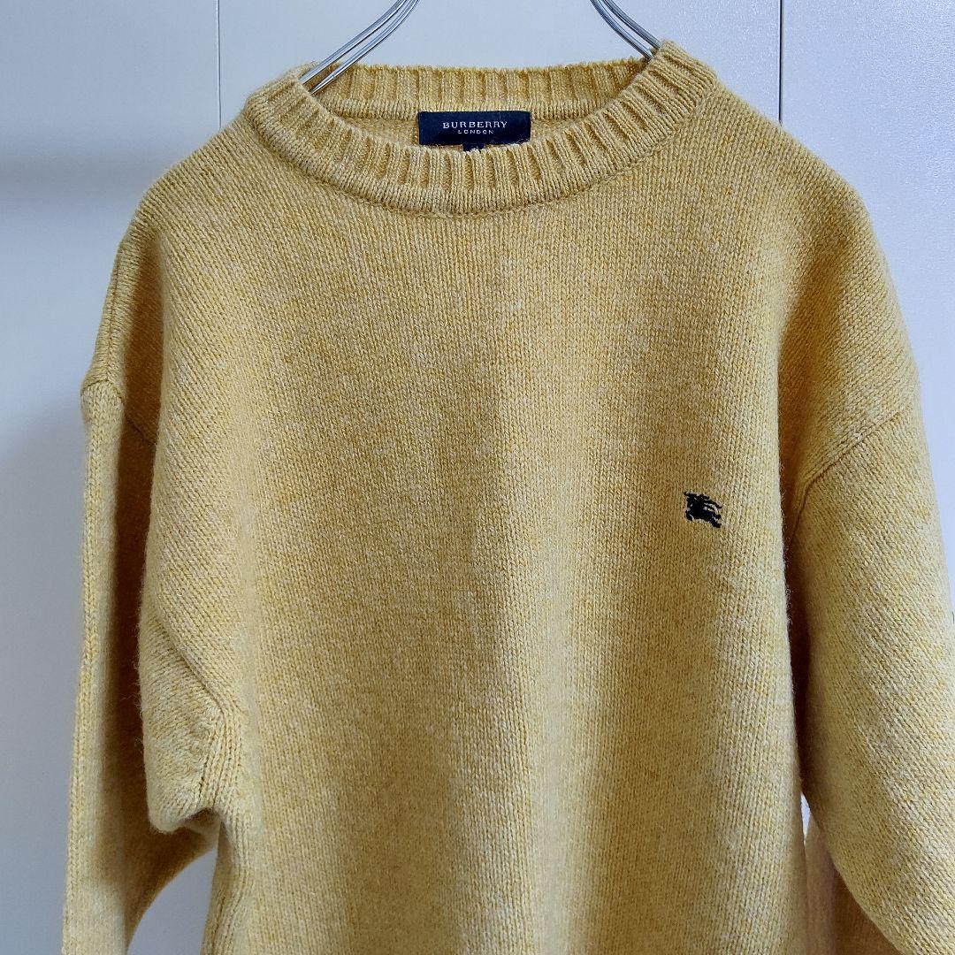 【送料無料】【美品】BURBERRY LONDON サイズLL/ロゴニット