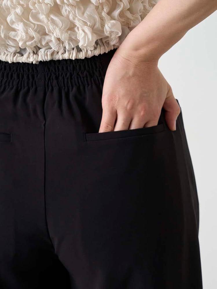 WEB限定サイズあり】タックストレートパンツ(ロングパンツ