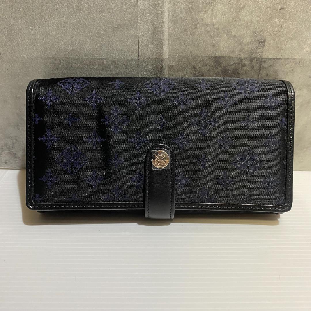 【未使用品】russet　ナイロンフラップ長財布　ネイビー 未使用品】russet ナイロンフラップ長財布 ネイビー - メルカリ