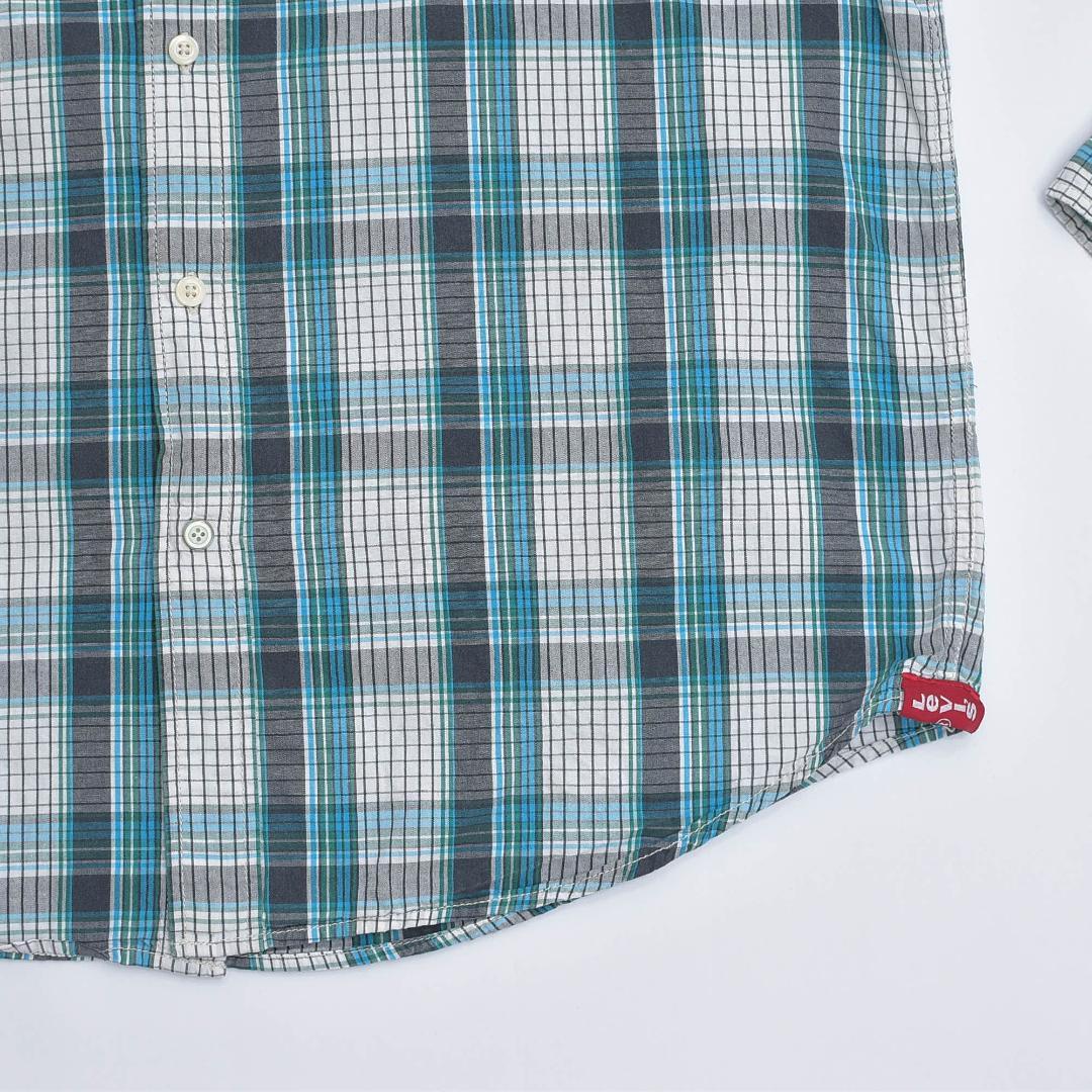 00s〜Levi'sリーバイス 背にドクロ プリント デザイン チェック シャツ