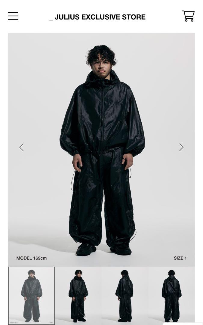 HOODED BOMBER TRACK JACKET× PANTSセット