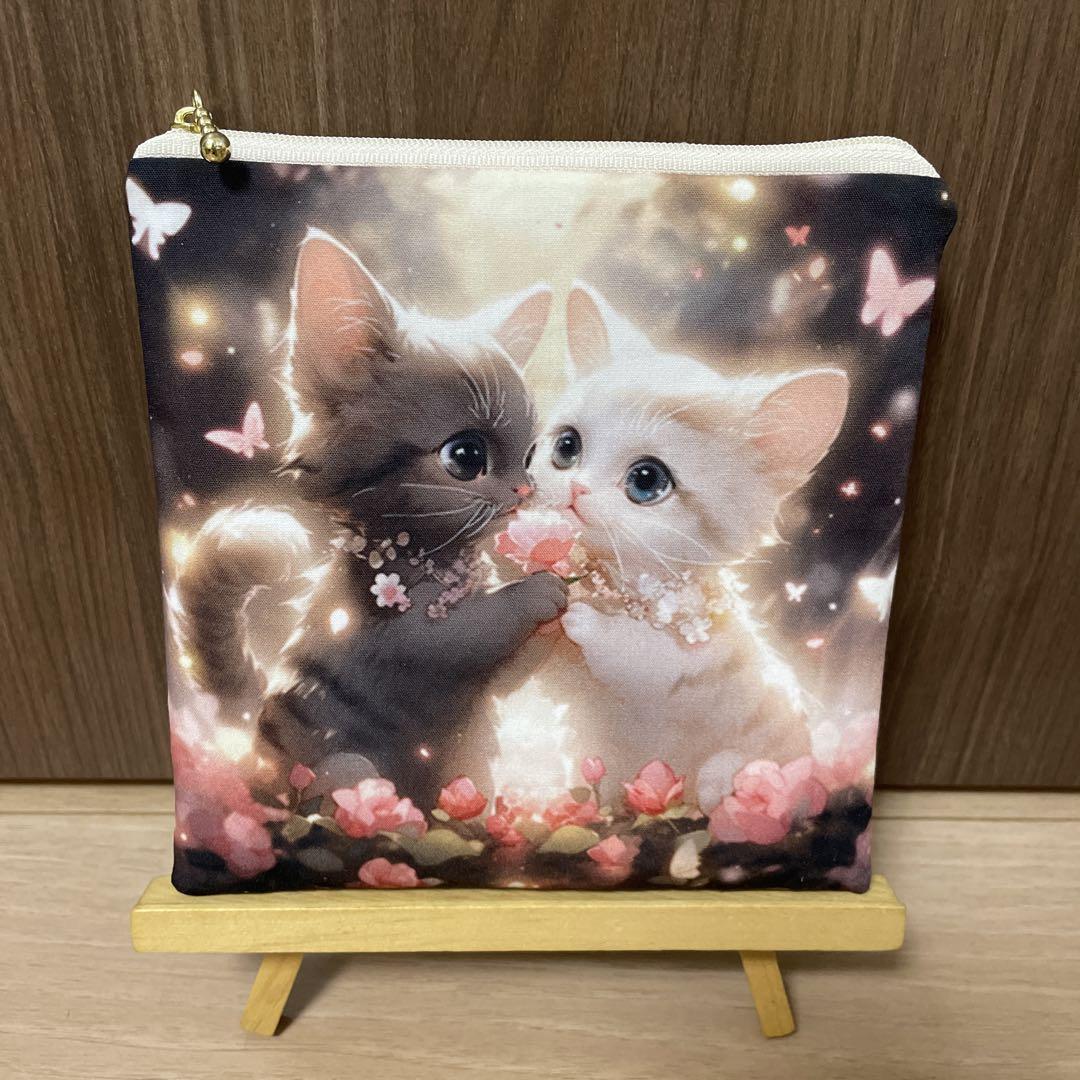 両面パネルポーチ キュートな ねこ A-3