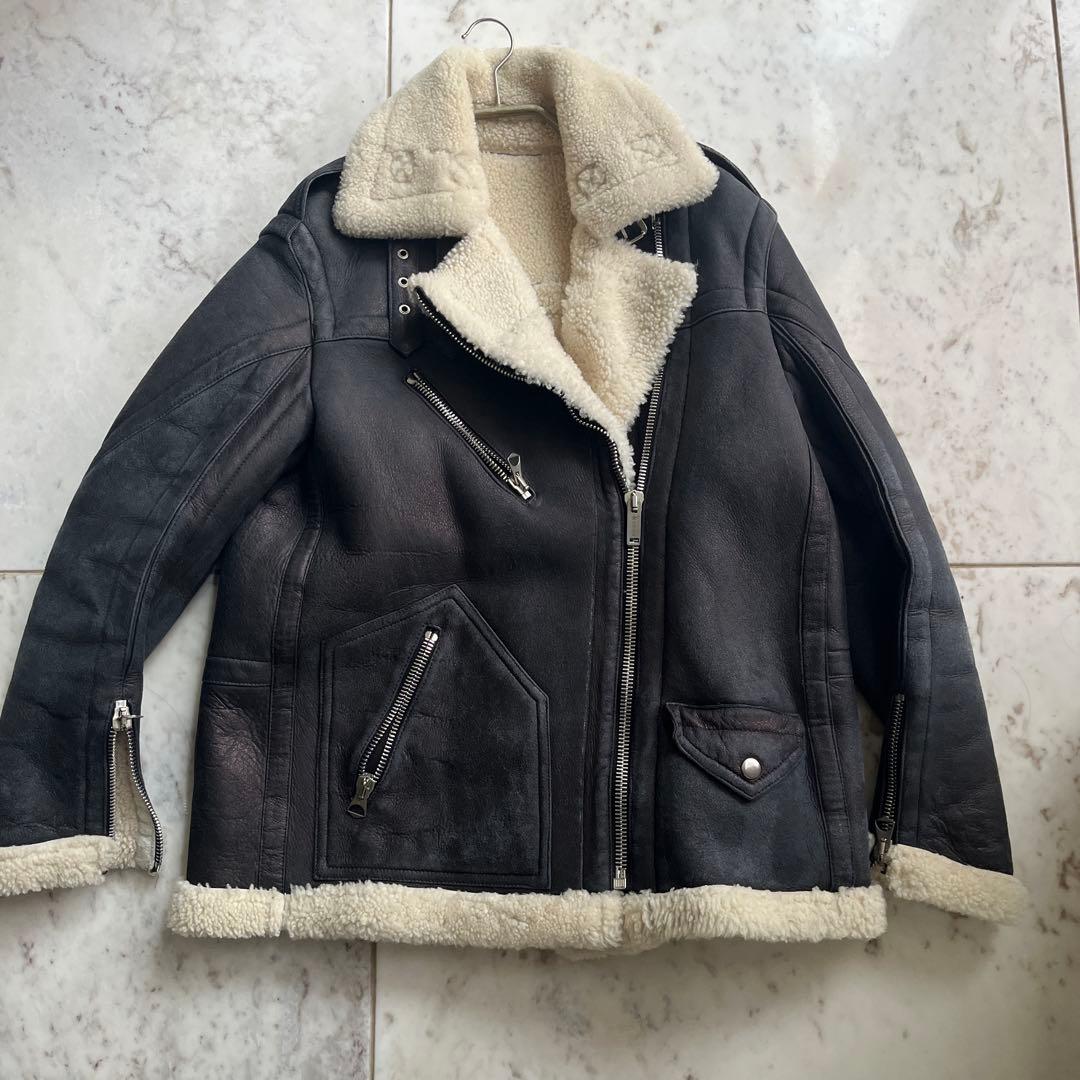 GOLDEN GOOSE ムートンライダースジャケット ゴールデングースM・GOLDEN GOOSE