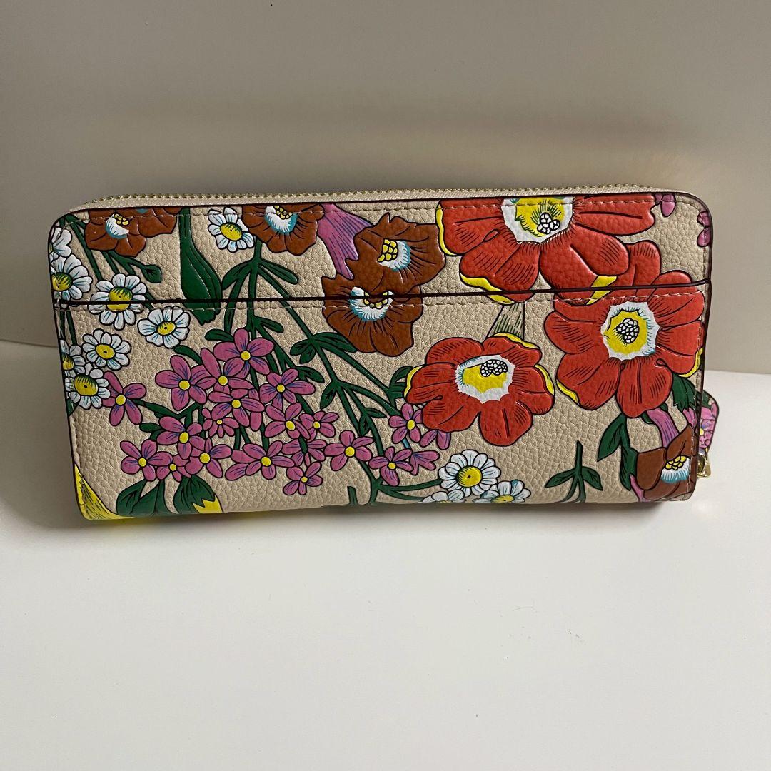 COACH 長財布　フラワーフローラルウォレット　レディース