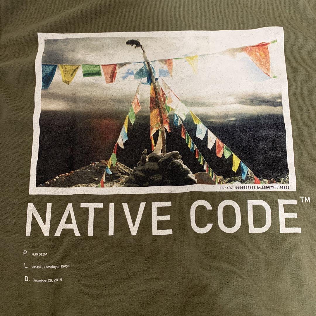 NATIVE CODE ネイティブコード　オリーブ　グリーン　スウェット