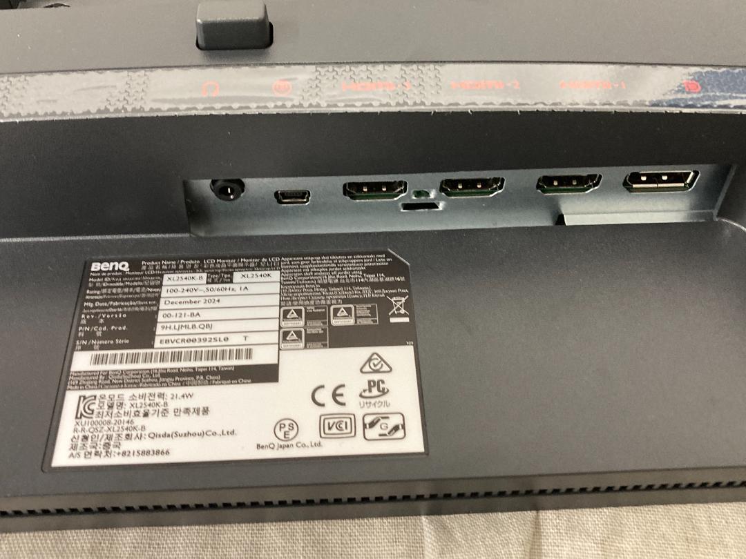 ジ*世様 BenQ ZOWIE ゲーミングモニター XL2540K