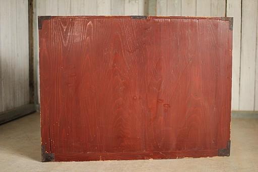 丸金具庄内箪笥　3段　タンス　収納　古家具　古民家　時代家具