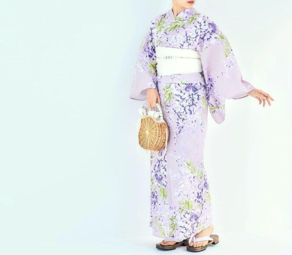 １５日まで大特価◯新作◯1点のみ◯新品◯浴衣2点セット◯浴衣　帯◯兵児帯　藤の花