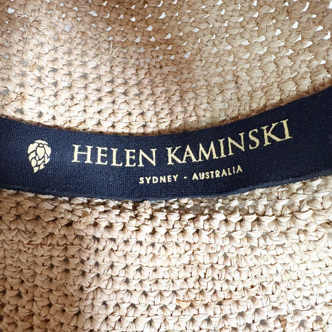 美品⭐️HELEN KAMINSKI ストローハット 麦わら帽子 つば広め 極美品⭐️HELEN KAMINSKI ストローハット 麦わら帽子 つば広め