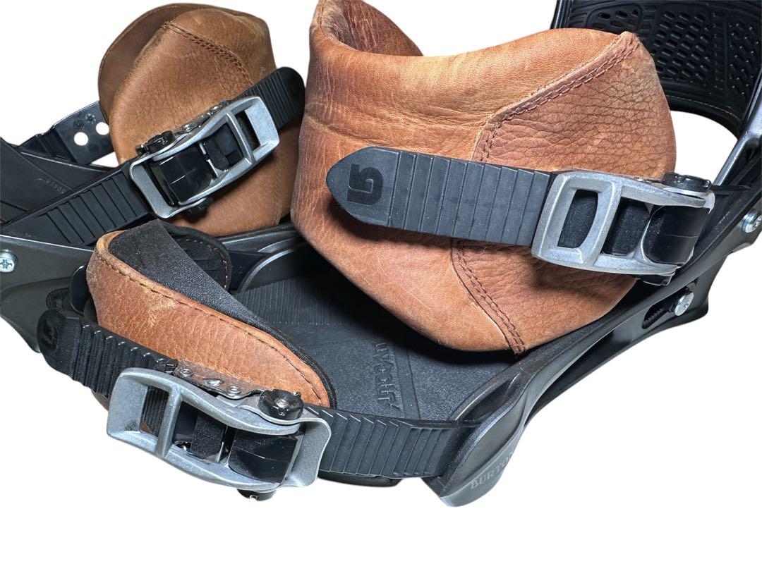 スノーボード ビンディング Burton MALAVITA レザー Mサイズ
