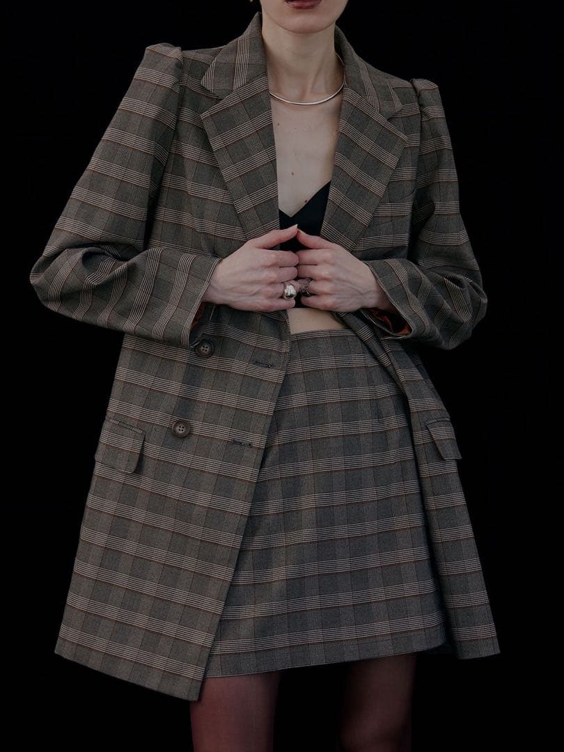 新品未使用】Ameri VINTAGE PUFF CHECK JACKET - メルカリ