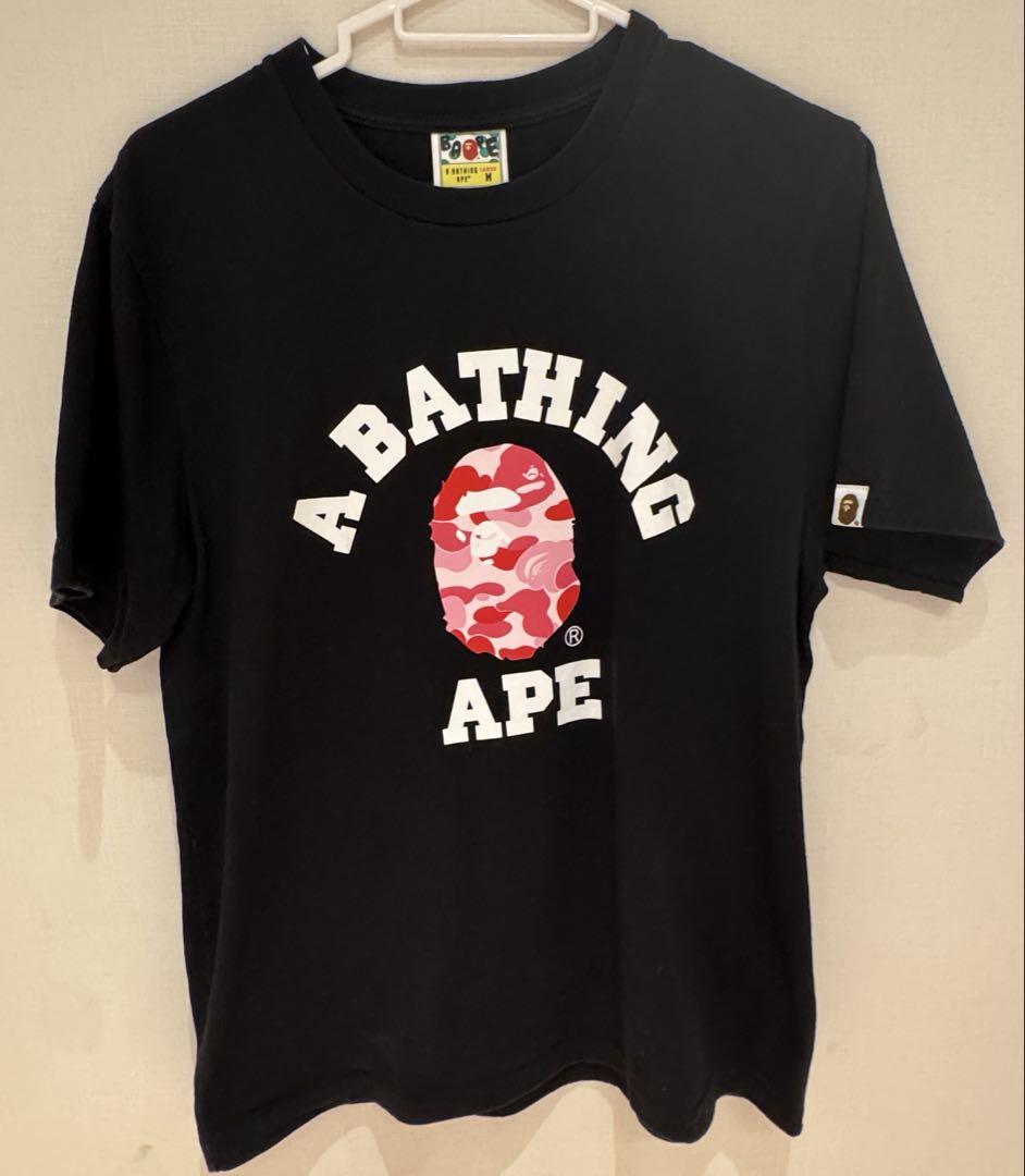 A BATHING APE ロゴ プリントTシャツ 袋付き