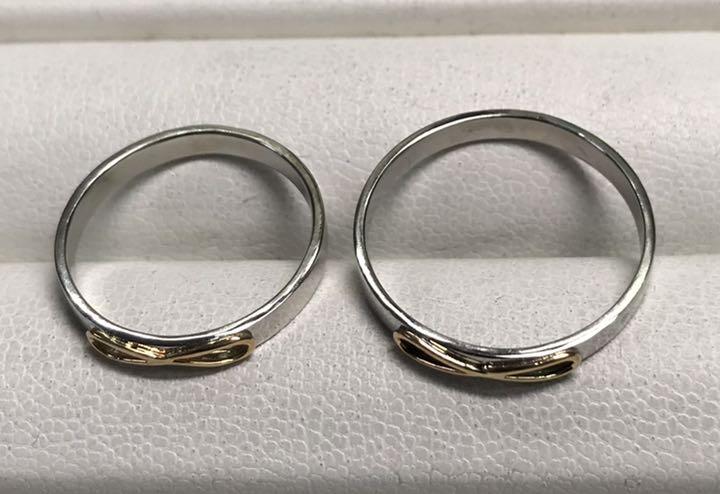 ✨ペアで45,000円✨Pt900&K18〜無限の愛〜アンフィニ・デザインリング
