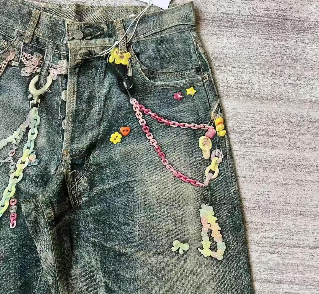 【Acne Studios】トロンプルイユバギージーンズ