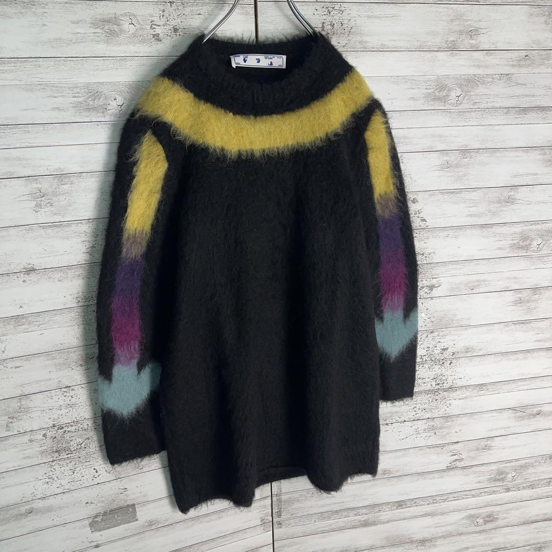 10176【QR正規品確認済み・美品】オフホワイト☆アルパカ・モヘア混セーター