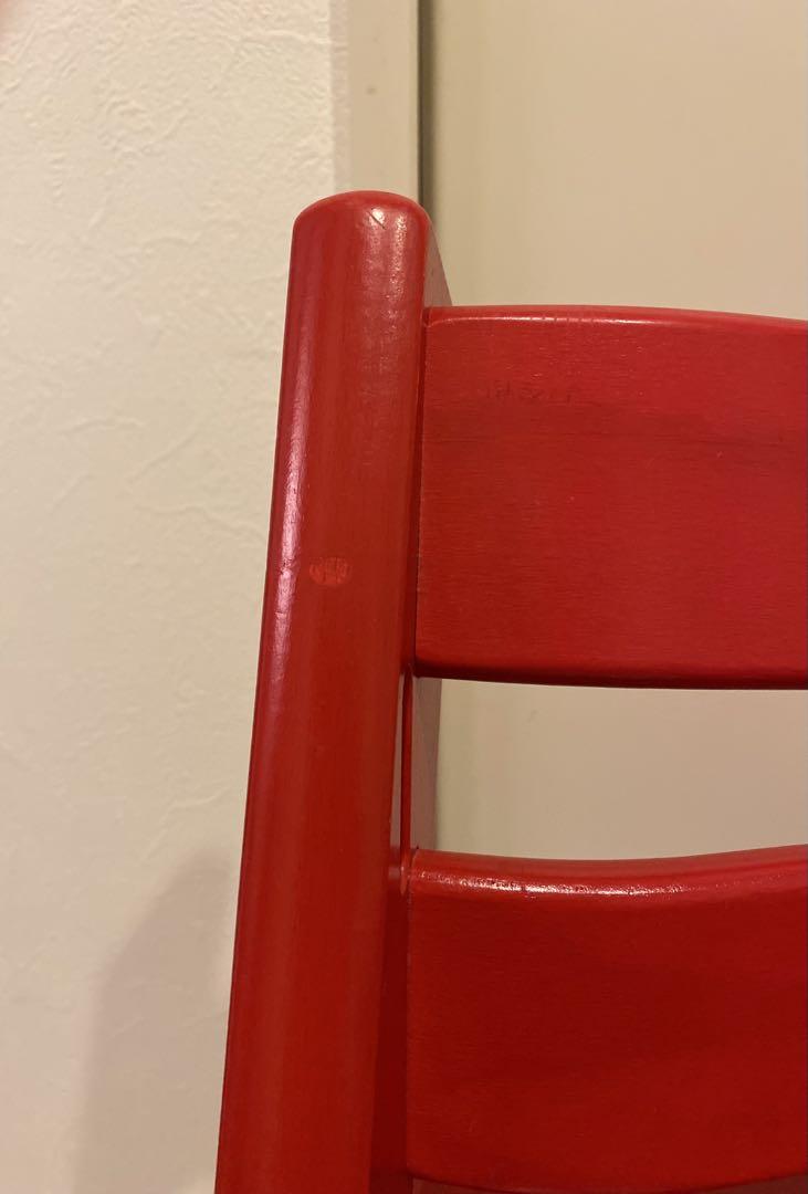 【超美品】STOKKE トリップトラップ　レッド　ベビーセット